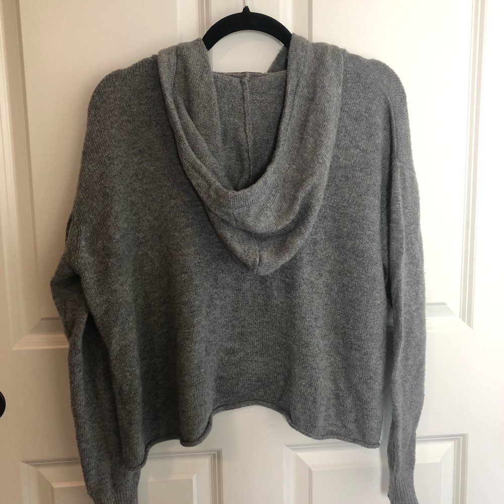 Brandy Melville Hoodie Gray Size S OS - Picture 6 of 7